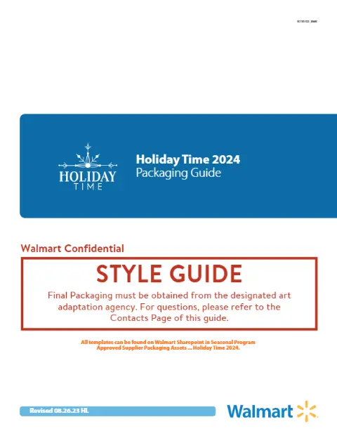 Holiday Time department guidance reference.