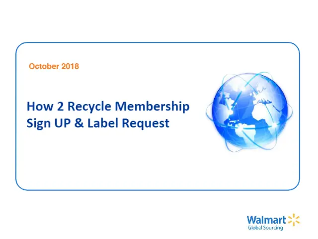 How2Recycle label request supplier handout.