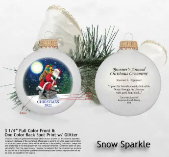 Snow Sparkle — gold cap Bronner’s.