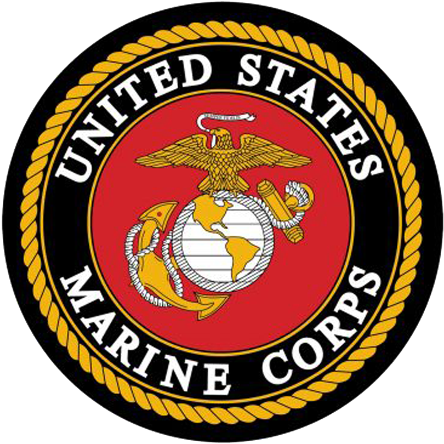 USMC brand mark application.