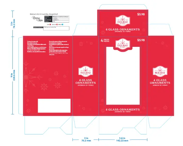 Four-count box dieline