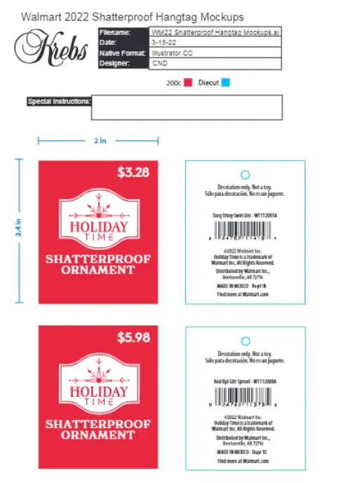 Hangtag system development