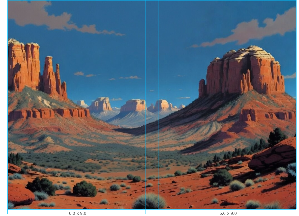 Wrap preview with dieline